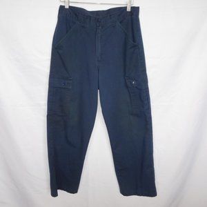 Vintage Navy Cargo Cotton Pants